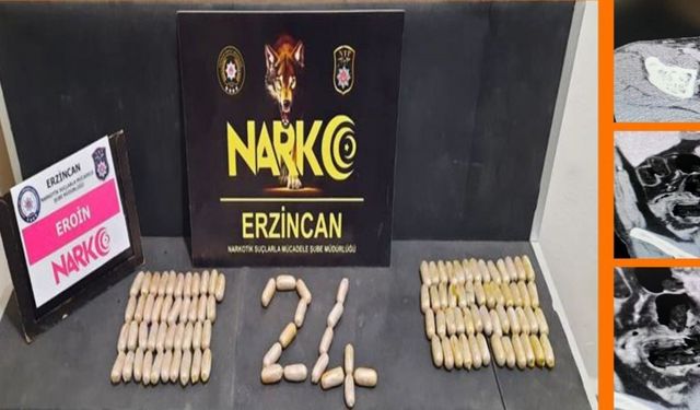 Erzincan polisinden çarpıcı operasyon: Midelerinde 109 ölüm kapsülü
