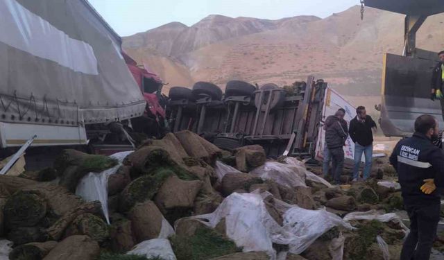 Erzincan’da tır kazası: 2 yaralı