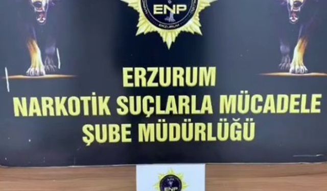 Erzurum polisinden uyuşturucuya geçit yok