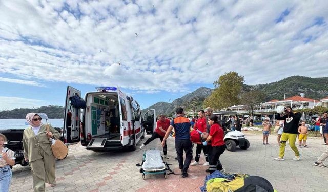 Fethiye’de yamaç paraşütleri havada çarpıştı: 3 yaralı
