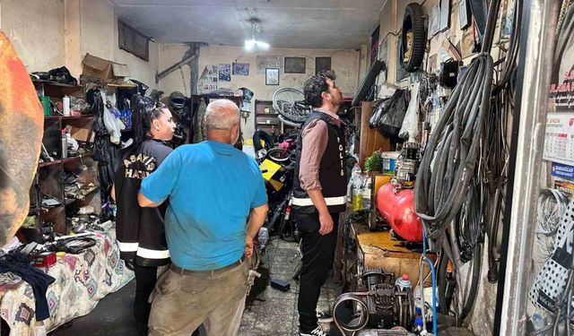İskenderun’da motosiklet tamircileri denetlendi