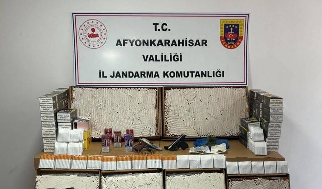 Jandarmadan uyuşturucu ve kaçak makaron operasyonu