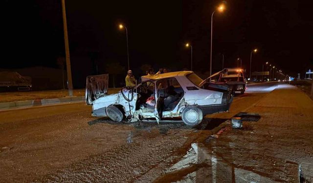 Karapınar’da tır ile otomobil çarpıştı: 2 yaralı