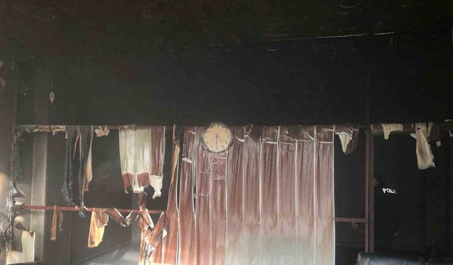 Karpuzlu’da iş yeri yangını