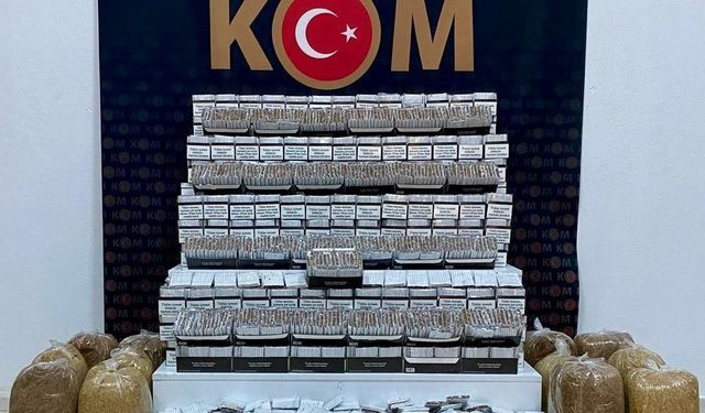 Kars’ta makaron ve tüten ele geçirildi