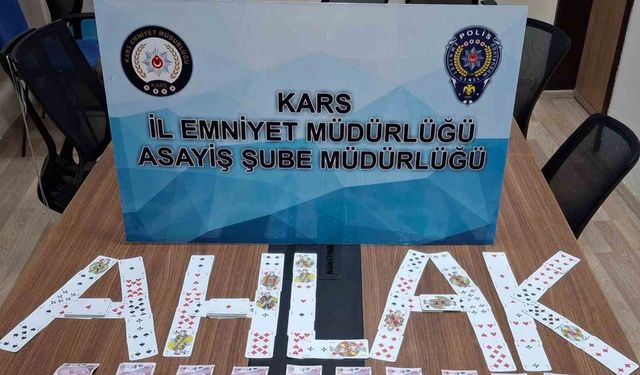 Kars’ta polisten asayiş uygulaması