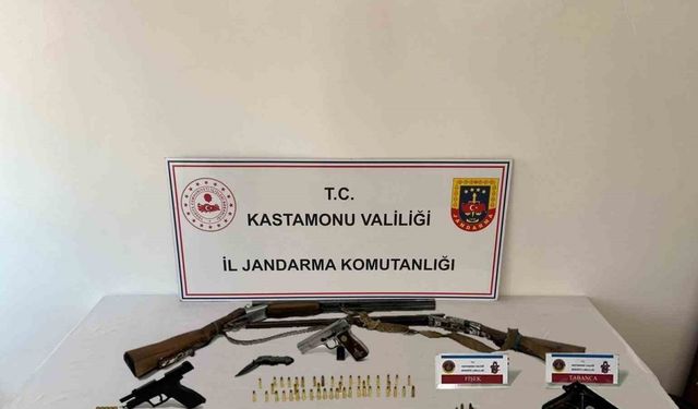 Kastamonu’da 3 adet ruhsatsız tabanca ele geçirildi