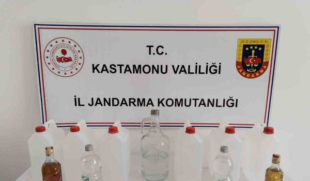 Kastamonu’da jandarmadan sahte içki operasyonu