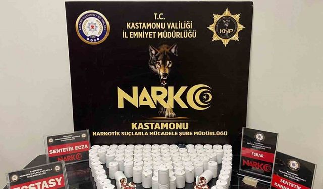 Kastamonu’da uyuşturucu maddeyle yakalanan 2 kişi tutuklandı