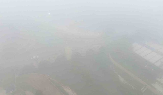 Kırklareli’nde sabah saatlerinde sis etkili oldu