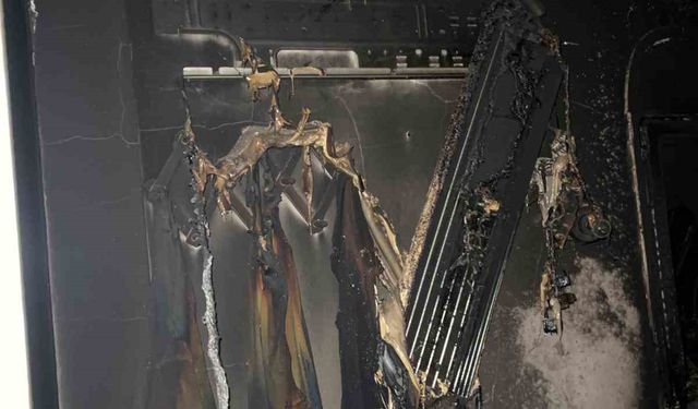 Klimadan çıkan yangında bir kişi hayatını kaybetti