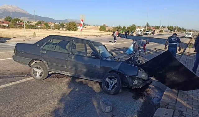 Konya’da otomobiller çarpıştı: 1 yaralı
