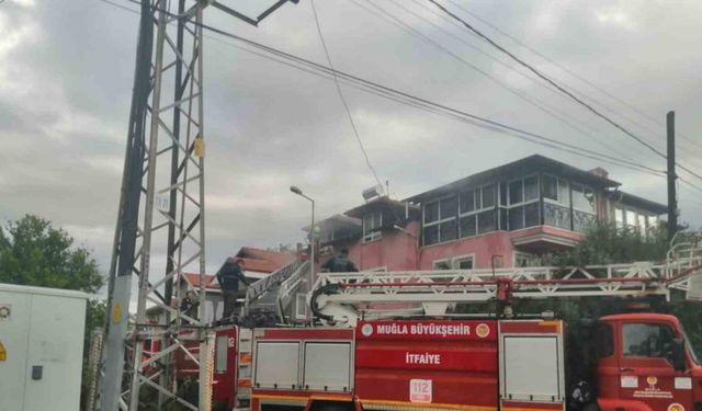 Köyceğiz’de ev yangını