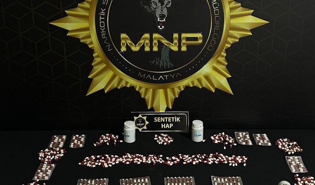 Malatya’da 898 adet uyuşturucu hap ele geçirildi: 2 gözaltı