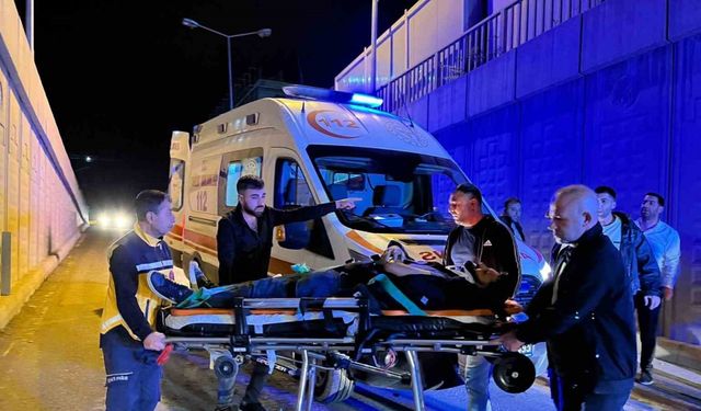 Malatya’da alt geçitte motosiklet kazası: 2 yaralı