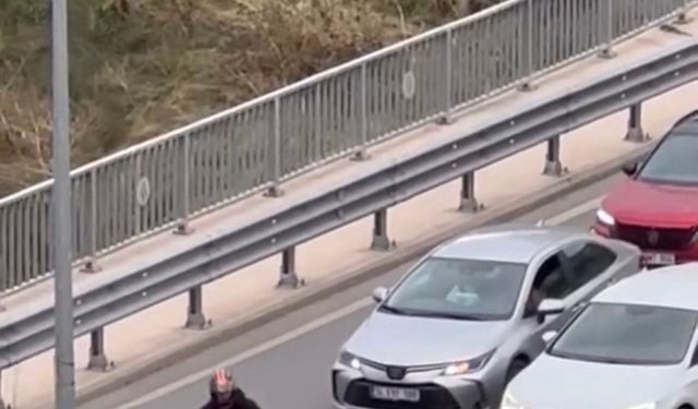 Maltepe’de trafikte sopalı kavga