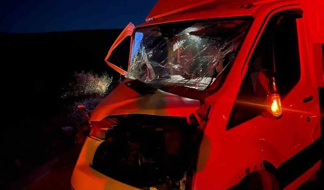 Mardin’de kamyonet ile traktör çarpıştı: 2 yaralı