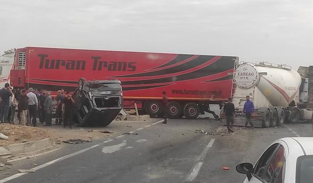 Mardin’de zincirleme trafik kazası: 3 yaralı