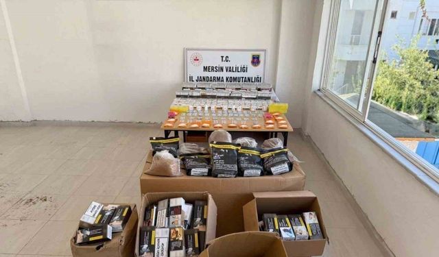 Mersin’de kaçak sigara operasyonu: Binlerce kaçak makaron ve tütün ele geçirildi