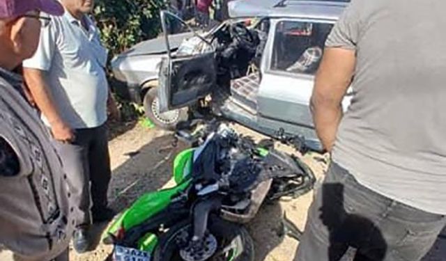 Mersin’deki kazada motosiklet sürücüsünün ardından otomobil sürücüsü de hayatını kaybetti