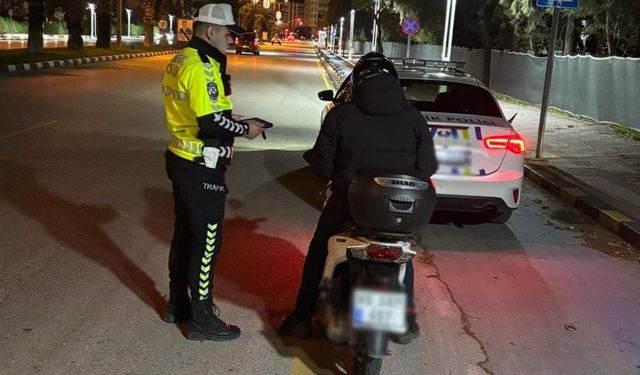 Motosiklet denetiminde ceza yağdı