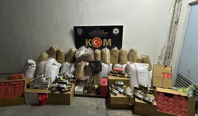 Ordu’da kaçakçılık operasyonu