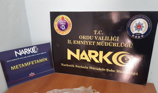 Ordu’da uyuşturucu operasyonları: 1 tutuklama