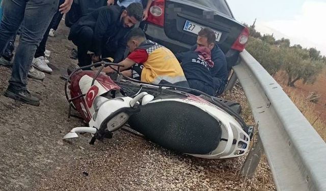 Otomobilin çarptığı motosikletin 79 yaşındaki sürücüsü hayatını kaybetti