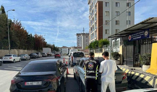 Pendik’te makas atan sürücüye para cezası