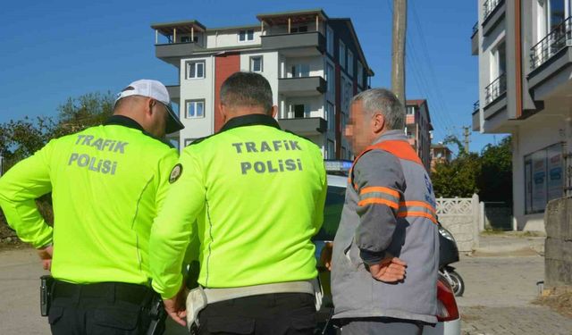 Polisten patpat sürücüsüne 993 lira ceza