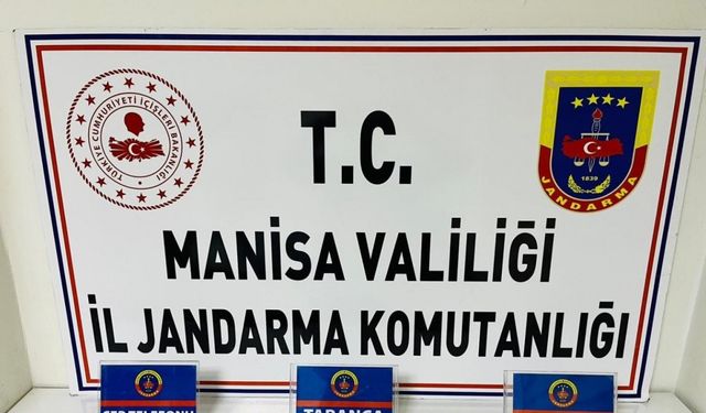 Salihli’de şüpheliden ruhsatsız tabanca ve mermi çıktı