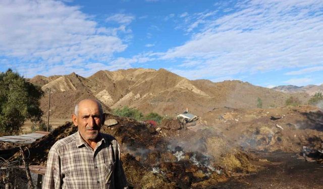 Samanlıkta kundaklama şüphesi