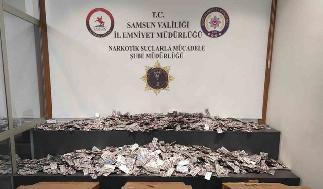 Samsun’da 110 bin uyuşturucu hap ele geçirildi