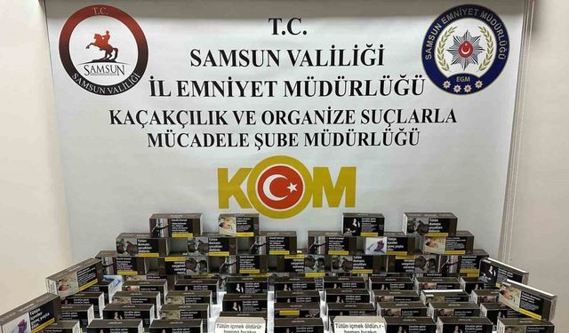 Samsun’da kaçak makaron operasyonu