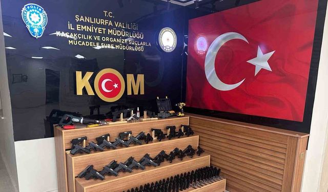 Şanlıurfa’da 37 ruhsatsız silah ele geçirildi: 3 gözaltı