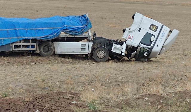 Şarampole yuvarlandı, burnu bile kanamadan kurtuldu