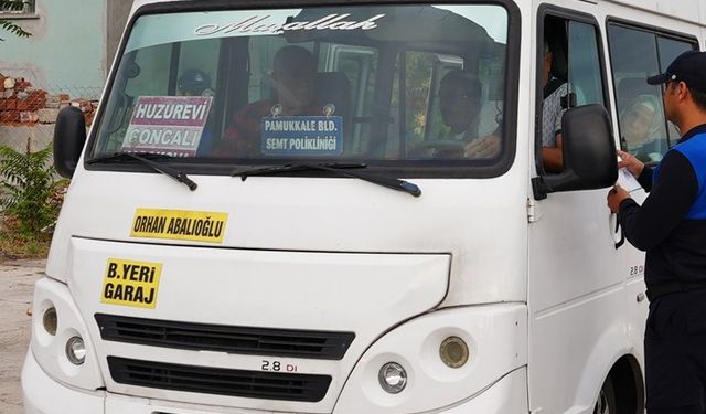 Şehir içi dolmuşlarda trafik denetimi
