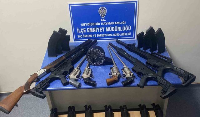 Seydişehir’de usülsüz üretim tüfek sevkiyatına darbe