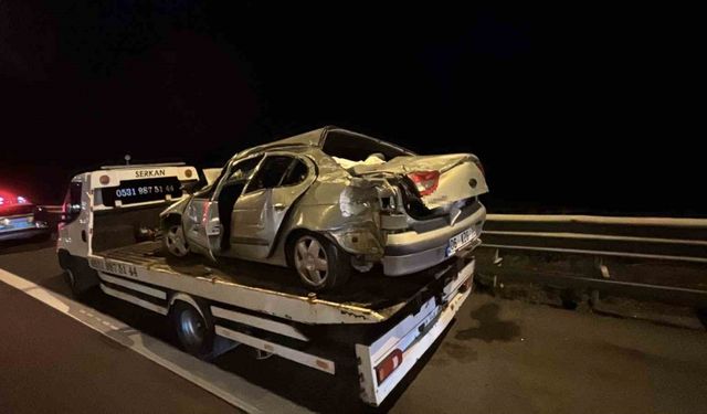 TEM Otoyolu’nda feci kaza: 1’i ağır 3 yaralı