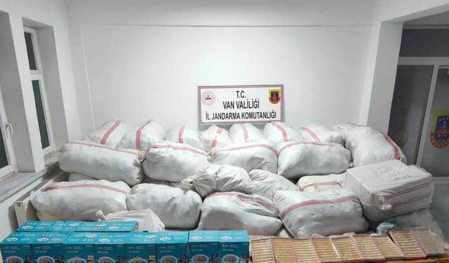 Van’da 4 buçuk milyon TL değerinde kaçak eşya ve malzeme ele geçirildi