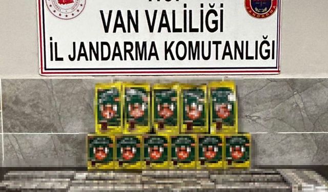 Van’da bin 460 paket kaçak sigara ele geçirildi