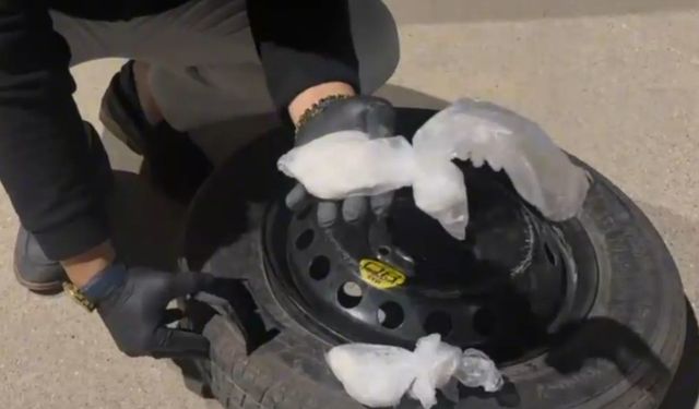 Yedek lastikten uyuşturucu çıktı: 2 tutuklama