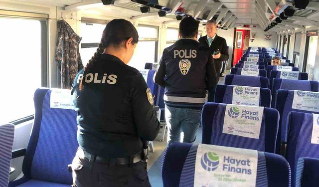 Yerköy Emniyeti’nden trende denetim