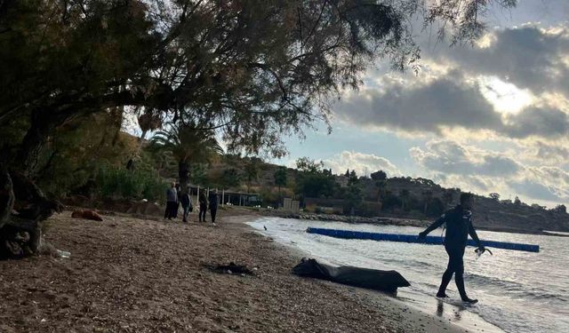 Yüzerek karaya çıkan 2 düzensiz göçmen kurtarıldı