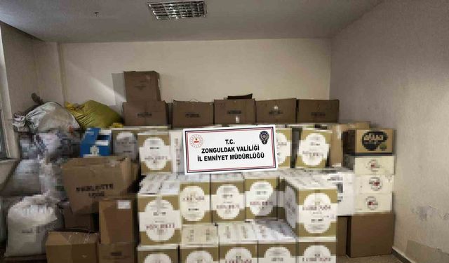 Zonguldak’ta kaçak tütün ve çay operasyonu: 3 gözaltı