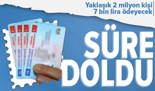 Eski tip ehliyetlerin geçerliliği sona erdi