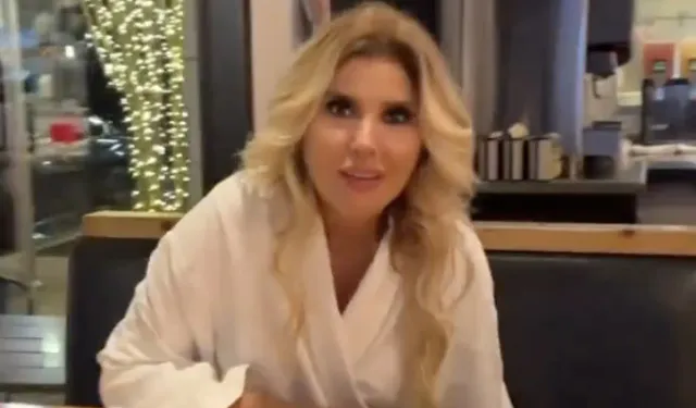 Gülben Ergen ABD'de bornozla gezdi