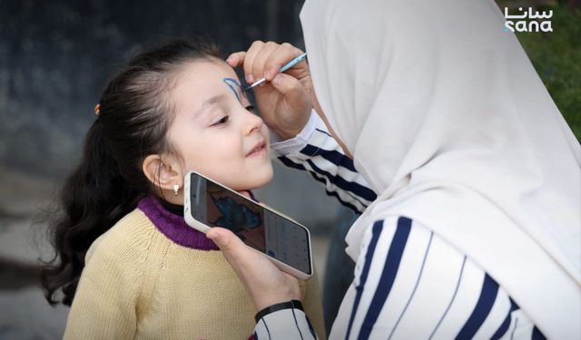 Suriye'nin başkentinde çocuk festivali başladı