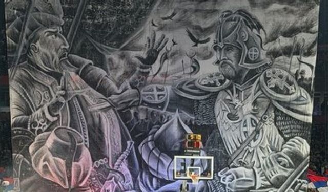 Partizan tribünlerinde   I. Murad provokasyonu