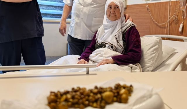 Bursa'da 77 yaşındaki kadının safra kesesinden 213 adet taş çıktı